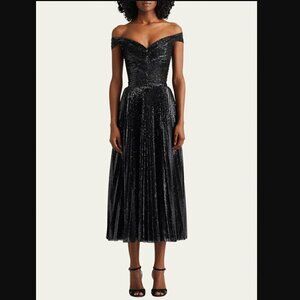Ralph Lauren Purple Label Camari Sequin Off shoulder Gown